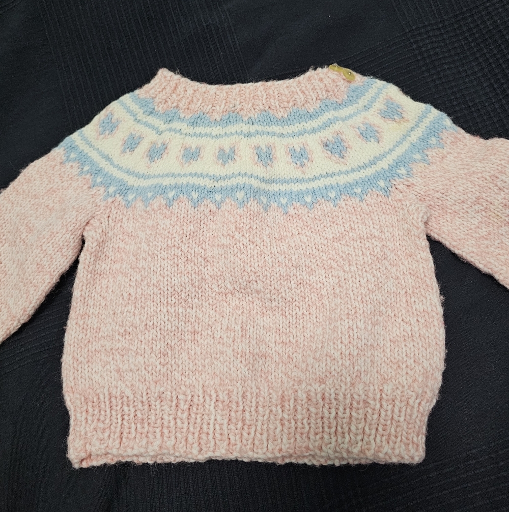 Handknit Spring Easter Sweater